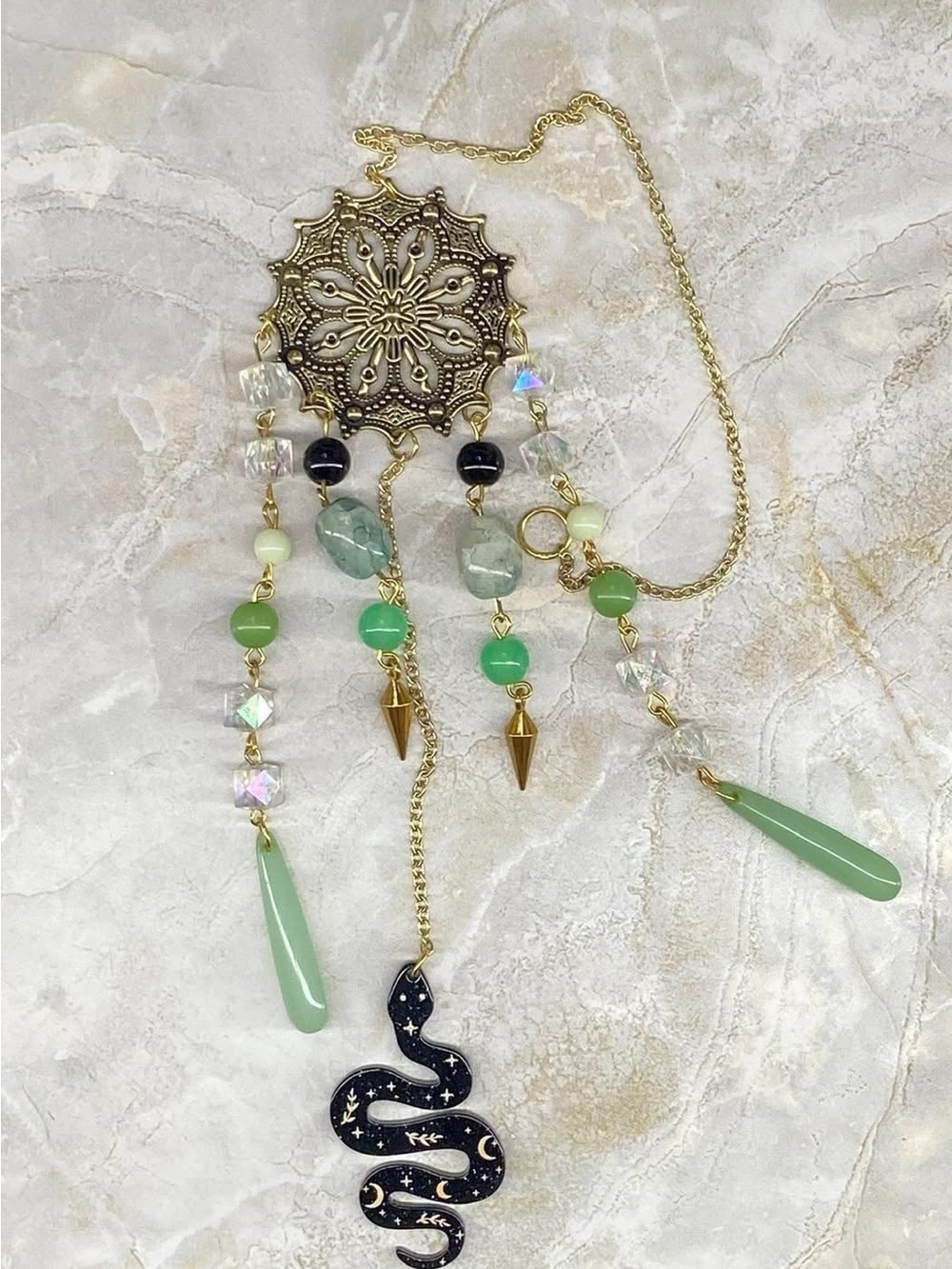 Slytherin Inspired Suncatcher